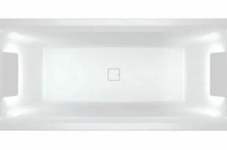 Акриловая ванна с подсветкой Riho Still Square LED B099005005 180х80см светодиоды и подголовники с двух сторон белый